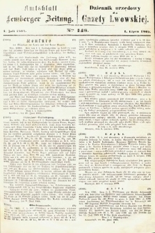 Amtsblatt zur Lemberger Zeitung = Dziennik Urzędowy do Gazety Lwowskiej. 1864, nr 148