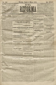 Nowa Reforma (wydanie poranne). 1916, nr 112