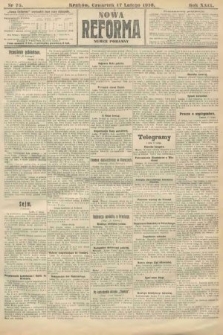Nowa Reforma (numer poranny). 1910, nr 75