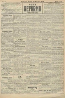 Nowa Reforma (numer poranny). 1910, nr 77