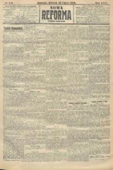 Nowa Reforma (numer poranny). 1910, nr 310
