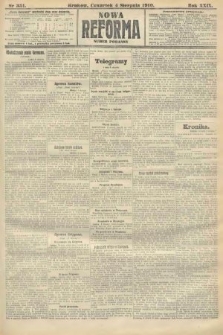 Nowa Reforma (numer poranny). 1910, nr 351