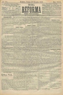 Nowa Reforma (numer popołudniowy). 1910, nr 376