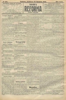 Nowa Reforma (numer poranny). 1910, nr 391