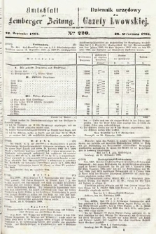 Amtsblatt zur Lemberger Zeitung = Dziennik Urzędowy do Gazety Lwowskiej. 1864, nr 220