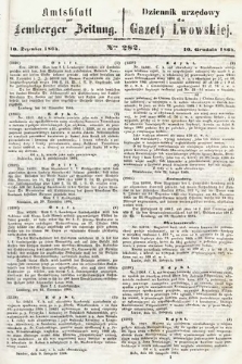 Amtsblatt zur Lemberger Zeitung = Dziennik Urzędowy do Gazety Lwowskiej. 1864, nr 282