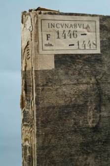 Papier contra cyfra : BJ Inc. 1446 - Isagoge in Aristotelis Praedicamenta - konserwacja papierowej oprawy
