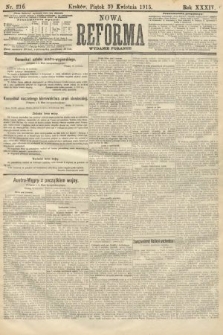 Nowa Reforma (wydanie poranne). 1915, nr 216