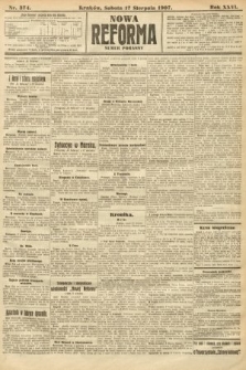 Nowa Reforma (numer poranny). 1907, nr 374