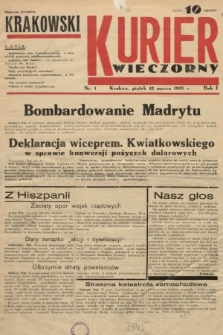 Krakowski Kurier Wieczorny. 1937, nr 1