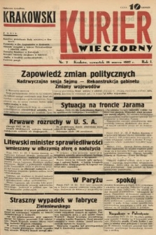 Krakowski Kurier Wieczorny. 1937, nr 7