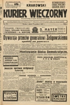 Krakowski Kurier Wieczorny : niezależny organ demokratyczny. 1937, nr 272