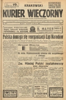 Krakowski Kurier Wieczorny : niezależny organ demokratyczny. 1937, nr 275