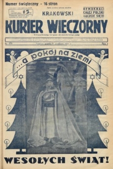 Krakowski Kurier Wieczorny : niezależny organ demokratyczny. 1937, nr 278
