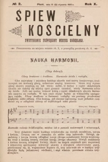 Śpiew Kościelny : dwutygodnik poświęcony muzyce kościelnej. 1905, nr 2