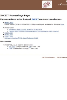 Proceedings of the International Multiconference on Computer Science and Information Technology