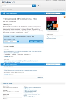 The European Physical Journal Plus