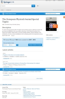 The European Physical Journal Special Topics