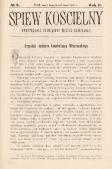 Śpiew Kościelny : dwutygodnik poświęcony muzyce kościelnej. 1897, nr 8