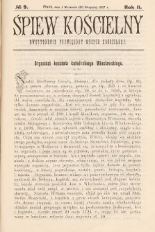 Śpiew Kościelny : dwutygodnik poświęcony muzyce kościelnej. 1897, nr 9