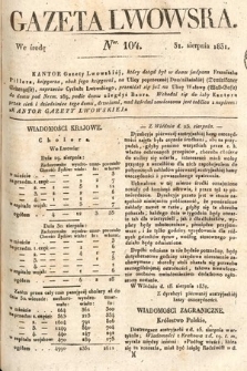 Gazeta Lwowska. 1831, nr 104