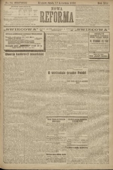 Nowa Reforma. 1922, nr 84