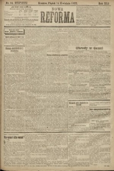 Nowa Reforma. 1922, nr 86