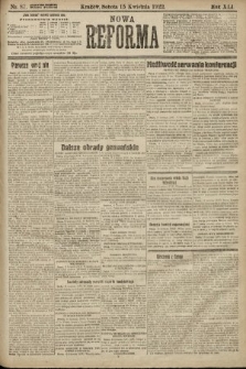Nowa Reforma. 1922, nr 87