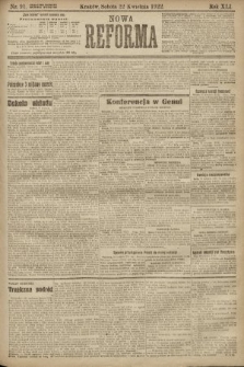 Nowa Reforma. 1922, nr 91