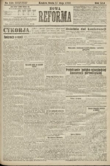 Nowa Reforma. 1922, nr 110