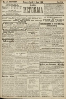 Nowa Reforma. 1922, nr 118
