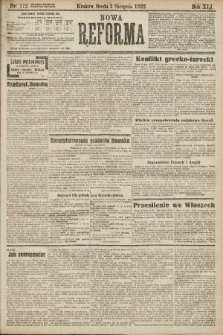 Nowa Reforma. 1922, nr 172