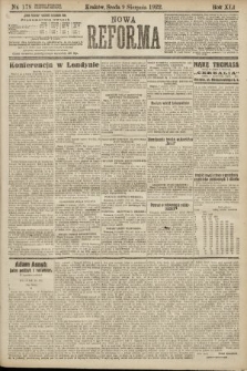 Nowa Reforma. 1922, nr 178