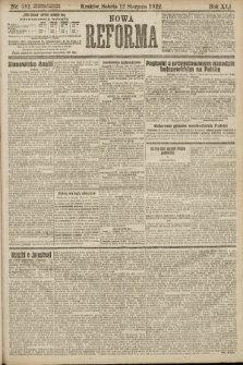 Nowa Reforma. 1922, nr 181