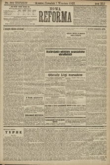 Nowa Reforma. 1922, nr 201