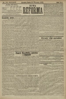 Nowa Reforma. 1922, nr 211