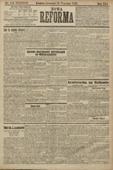 Nowa Reforma. 1922, nr 212