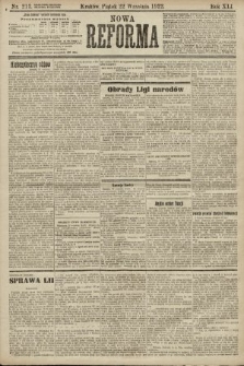 Nowa Reforma. 1922, nr 213