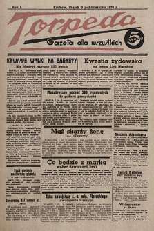 Torpeda : gazeta dla wszystkich. 1936.10.09