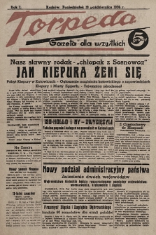 Torpeda : gazeta dla wszystkich. 1936.10.19