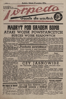 Torpeda : gazeta dla wszystkich. 1936.12.19