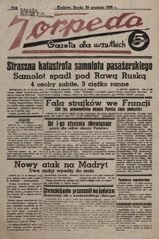 Torpeda : gazeta dla wszystkich. 1936.12.30