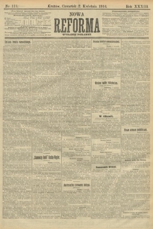 Nowa Reforma (wydanie poranne). 1914, nr 111