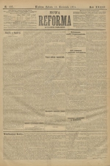 Nowa Reforma (wydanie poranne). 1914, nr 127