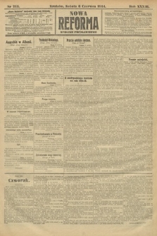 Nowa Reforma (wydanie popołudniowe). 1914, nr 215
