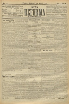 Nowa Reforma (wydanie poranne). 1914, nr 287