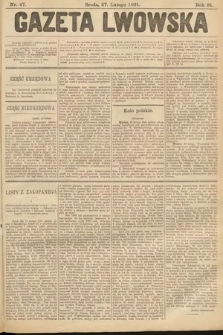 Gazeta Lwowska. 1901, nr 47