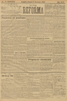 Nowa Reforma. 1923, nr 75