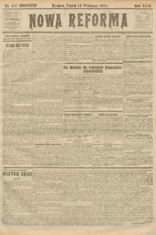 Nowa Reforma. 1923, nr 187