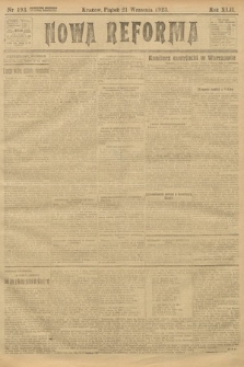 Nowa Reforma. 1923, nr 193
